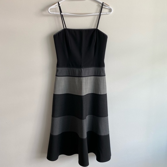 BCBG MAXAZRIA Black and Grey Blazer & Dress Set - Picture 7 of 9